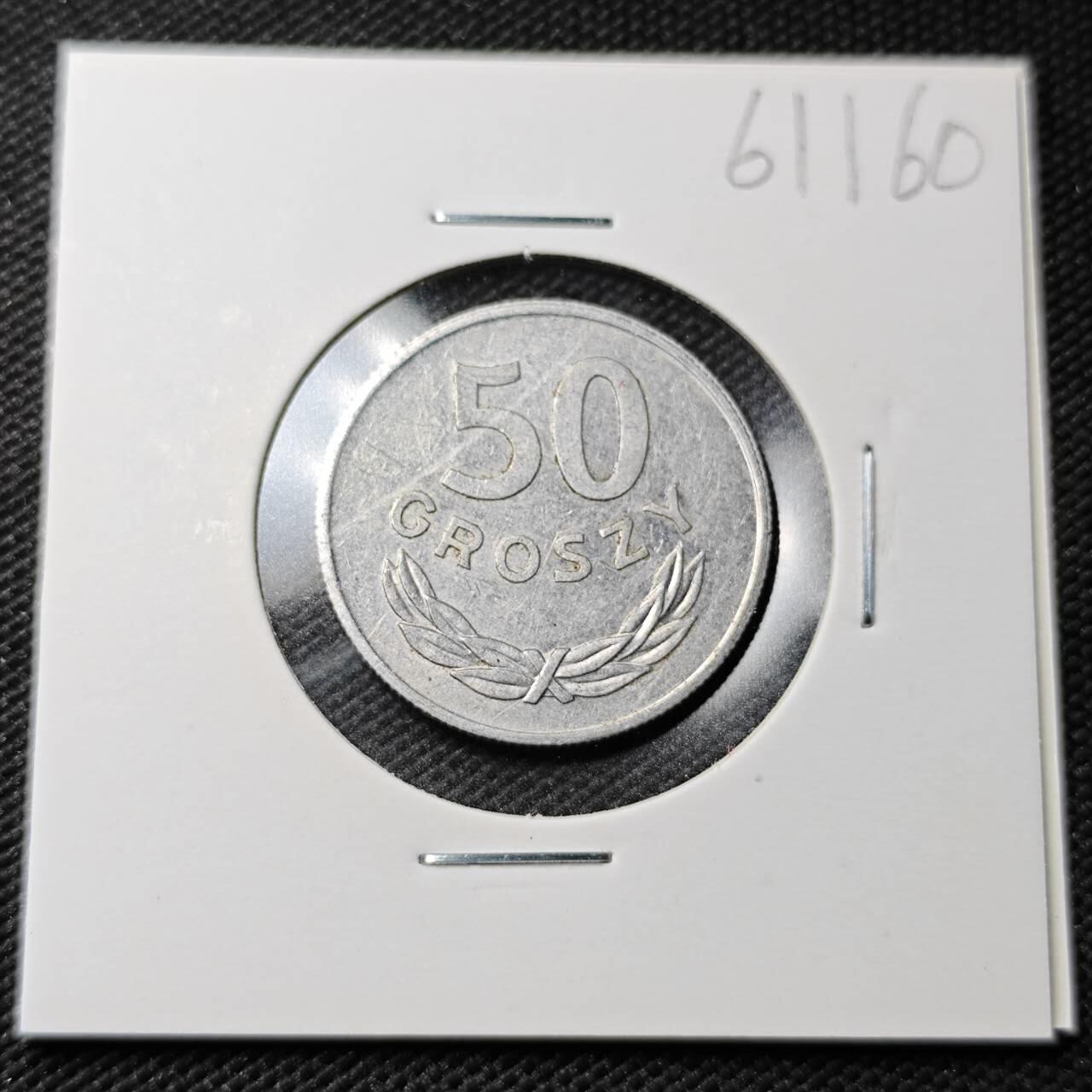 KK钱币收藏小铺  第361场  2月预留时间 周末发货  1977波兰50格罗申