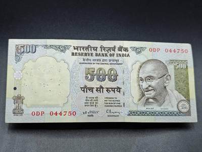 【淘币小摊】实时拍第七百八十二拍   无佣金纸币福利场   满百包邮可预留二周 每周一统一发货   - 印度500卢比