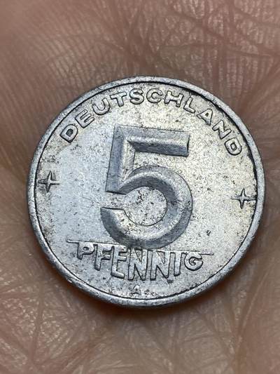 2025年第一百二十场(总第一百四十六场）外国好品散币(免佣金) - 民主德国1950年5芬尼(首套流通硬币)