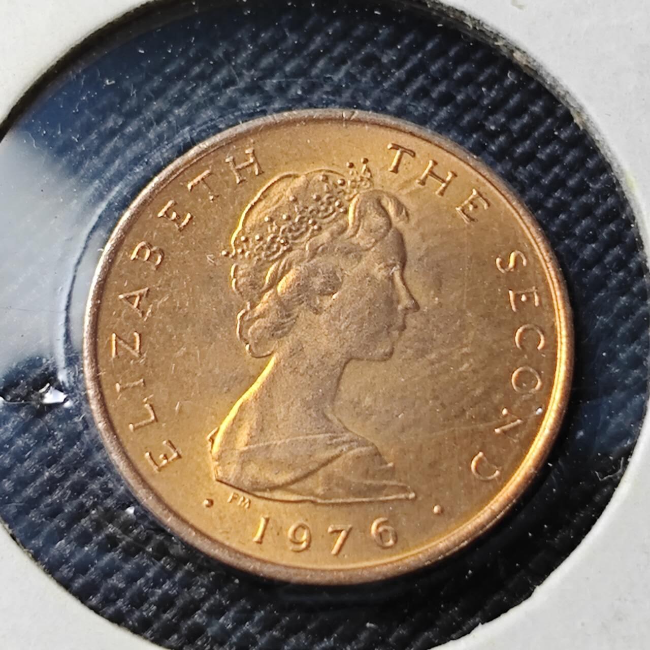 KK钱币收藏小铺  第362场  2月预留时间 周末发货  1976马恩岛半便士铜币 好品