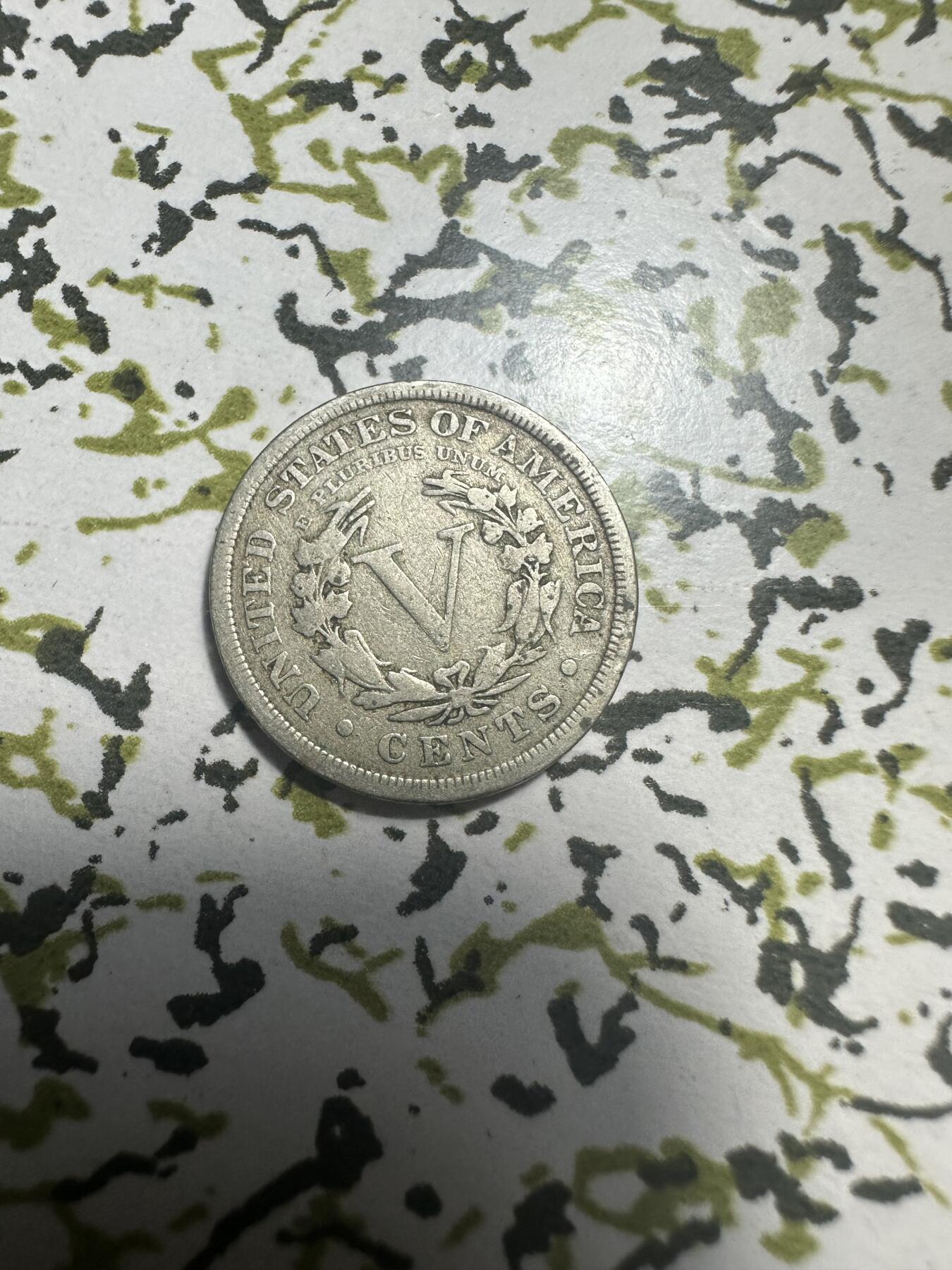 外国钱币，章 美国1907年五分，少见