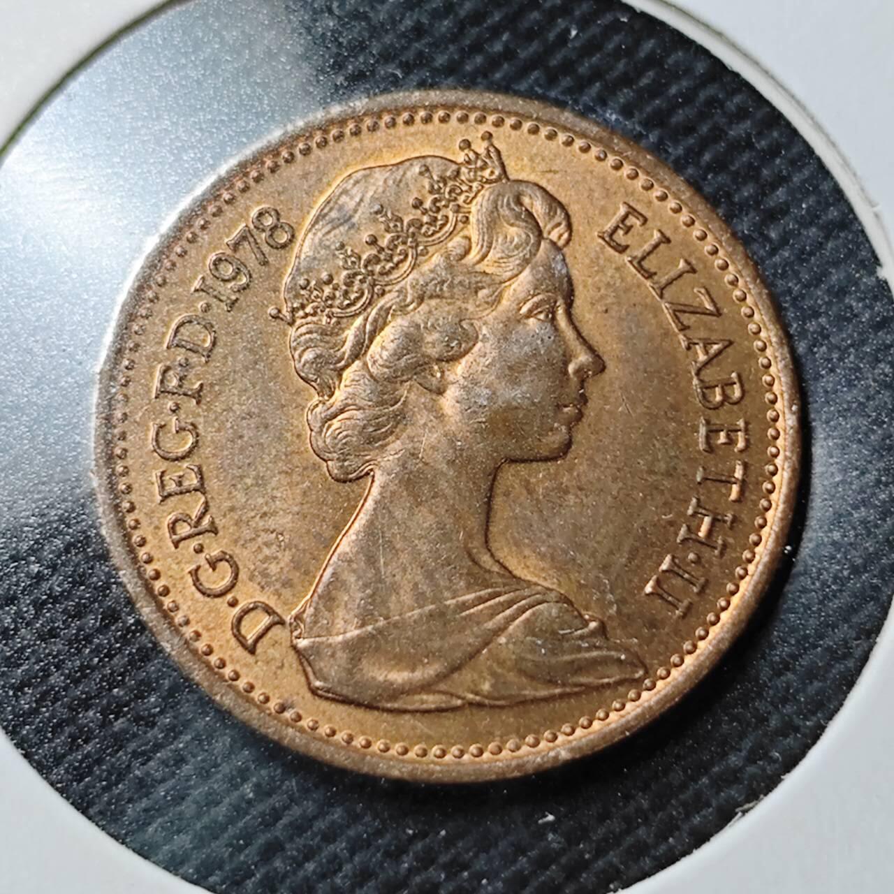 KK钱币收藏小铺  第362场  2月预留时间 周末发货  1978英国1便士