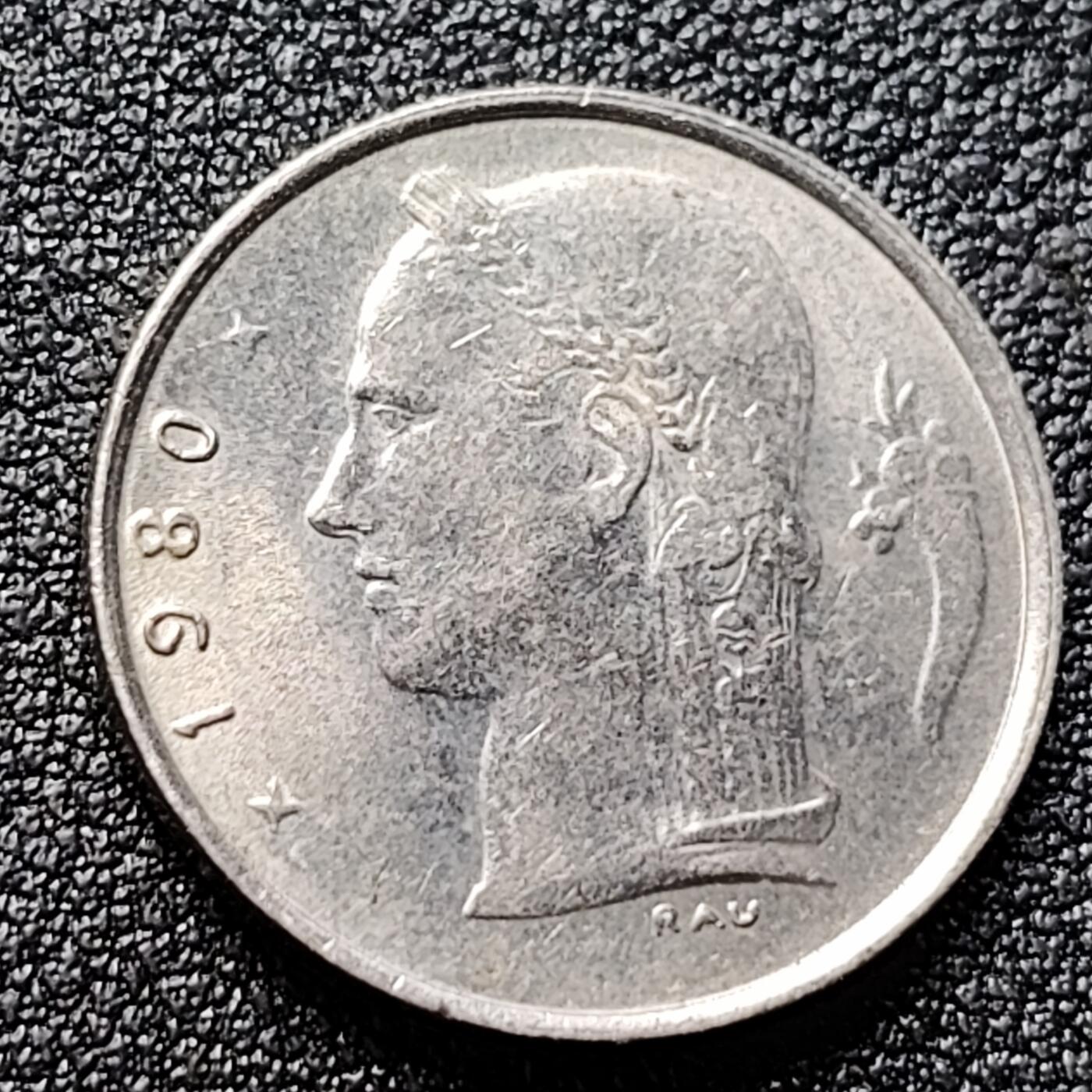 泉币菌-第121场-精品福利场 比利时1法郎 女神 21mm 欧洲币