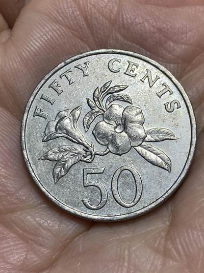 2025年第一百二十场(总第一百四十六场）外国好品散币(免佣金) - 新加坡🇸🇬1995年50分(低盾笑脸版)