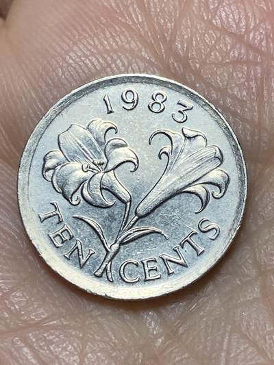 2025年第一百二十场(总第一百四十六场）外国好品散币(免佣金) - 百慕大🇧🇲1983年10分(伊丽莎白二世中年花冠)