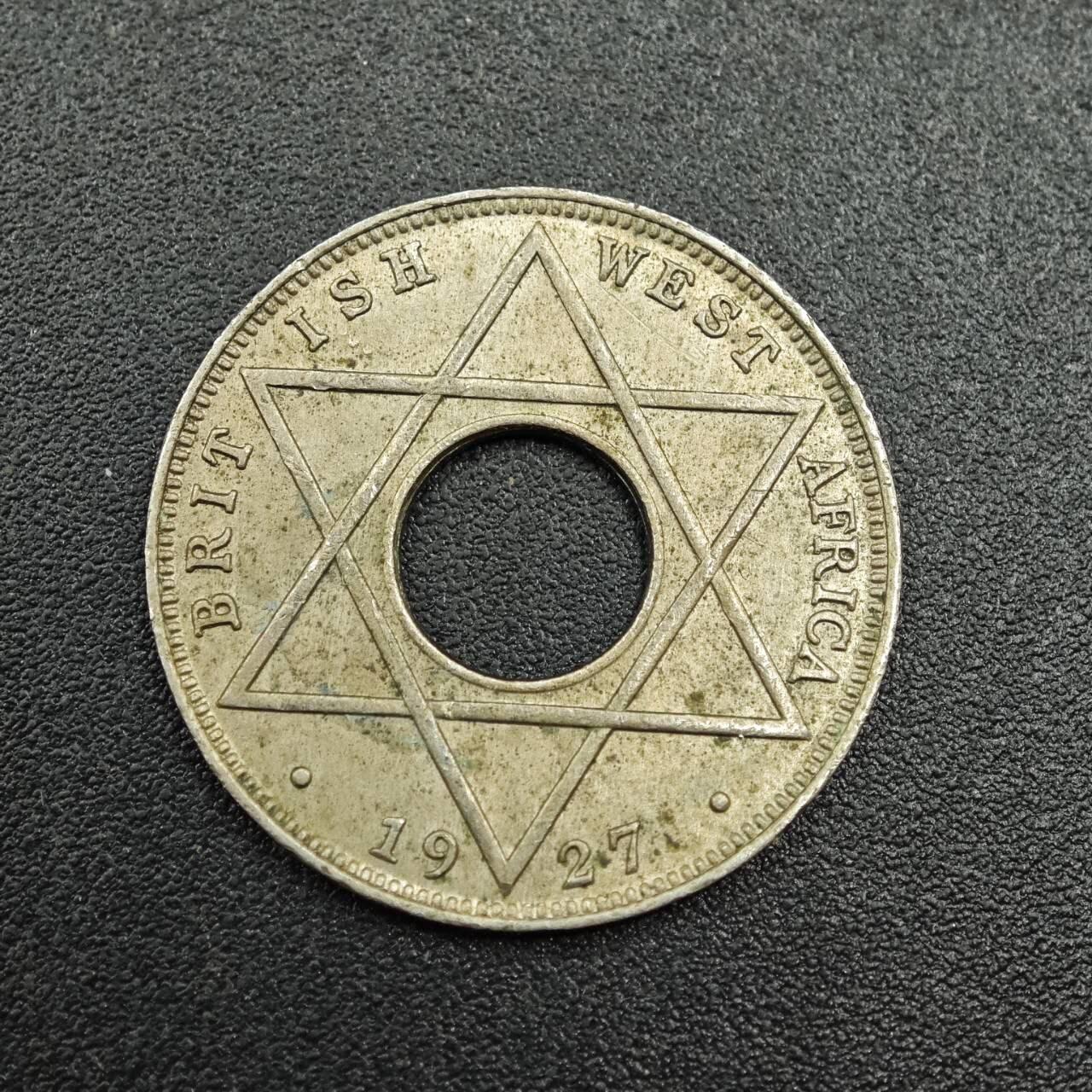 【淘币小摊】实时拍第七百八十一拍   散币场   满百包邮可预留二周 每周一统一发货   英属西非1927年乔治五世1/10便士镍币