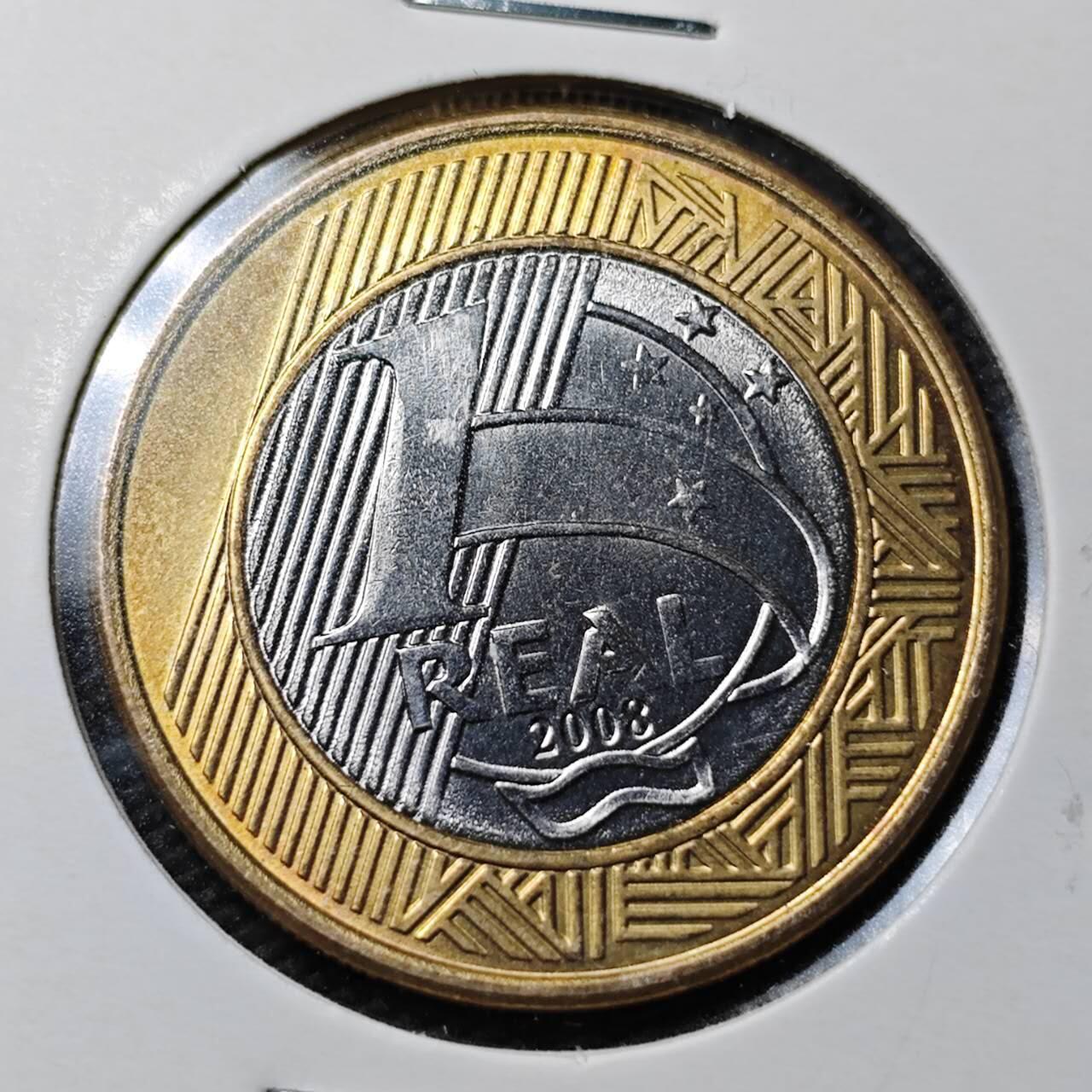 KK钱币收藏小铺  第361场  2月预留时间 周末发货  巴西1瑞尔双色币