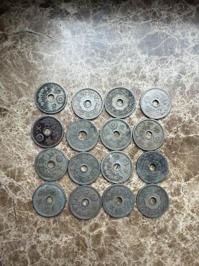 四海杂货铺第九场 - 日本镍质中孔十钱16枚