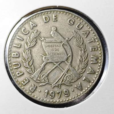 KK钱币收藏小铺  第362场  2月预留时间 周末发货 -  1979危地马拉25分