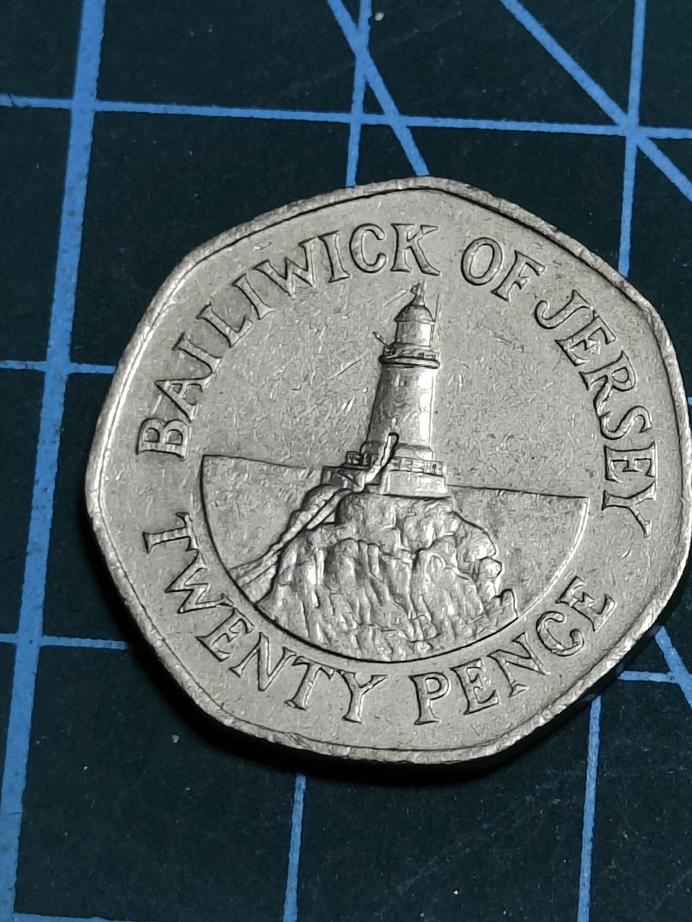 2025年第一百一十九场(总第一百四十五场）外国好品散币(免佣金) 英属泽西岛🇯🇪1998年20便士(伊丽莎白二世老年)