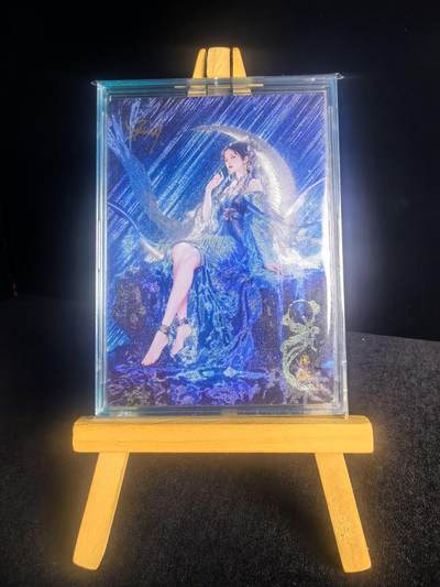 第二十八场  无佣金 不寄存 不收拍 卡牌设有底价 拒绝小号抬价 大家放心拍 所有拍品全部有卡膜 自制卡牌 不包厂瑕 放大镜 品控 勿拍 流拍商品会循环 感谢大家支持 留个关注 不定时上新 谢谢 - 奇点卡牌 亲签 宗 嫦娥亲签