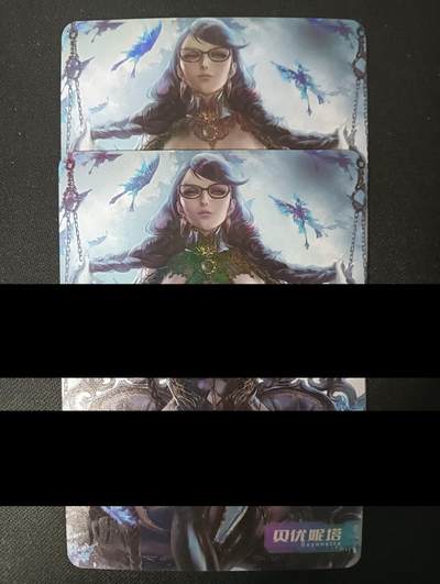 花开卡拍第45期（11月2号周日截拍，品控勿拍!!!拍品不寄存，运费5元，自制卡难免瑕疵，可能存在轻微撞角爆边等出厂瑕疵，品控介意勿拍！） - 艺术卡 贝优妮塔 渐变对卡 第二张清凉 彩闪