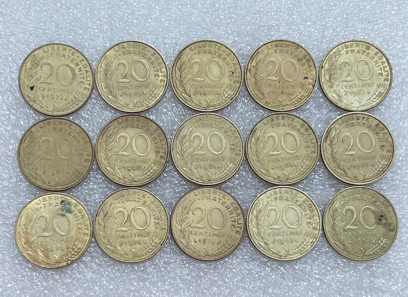 第一海外回流一元起拍收藏 散集专场  第260期 法国20分 15枚