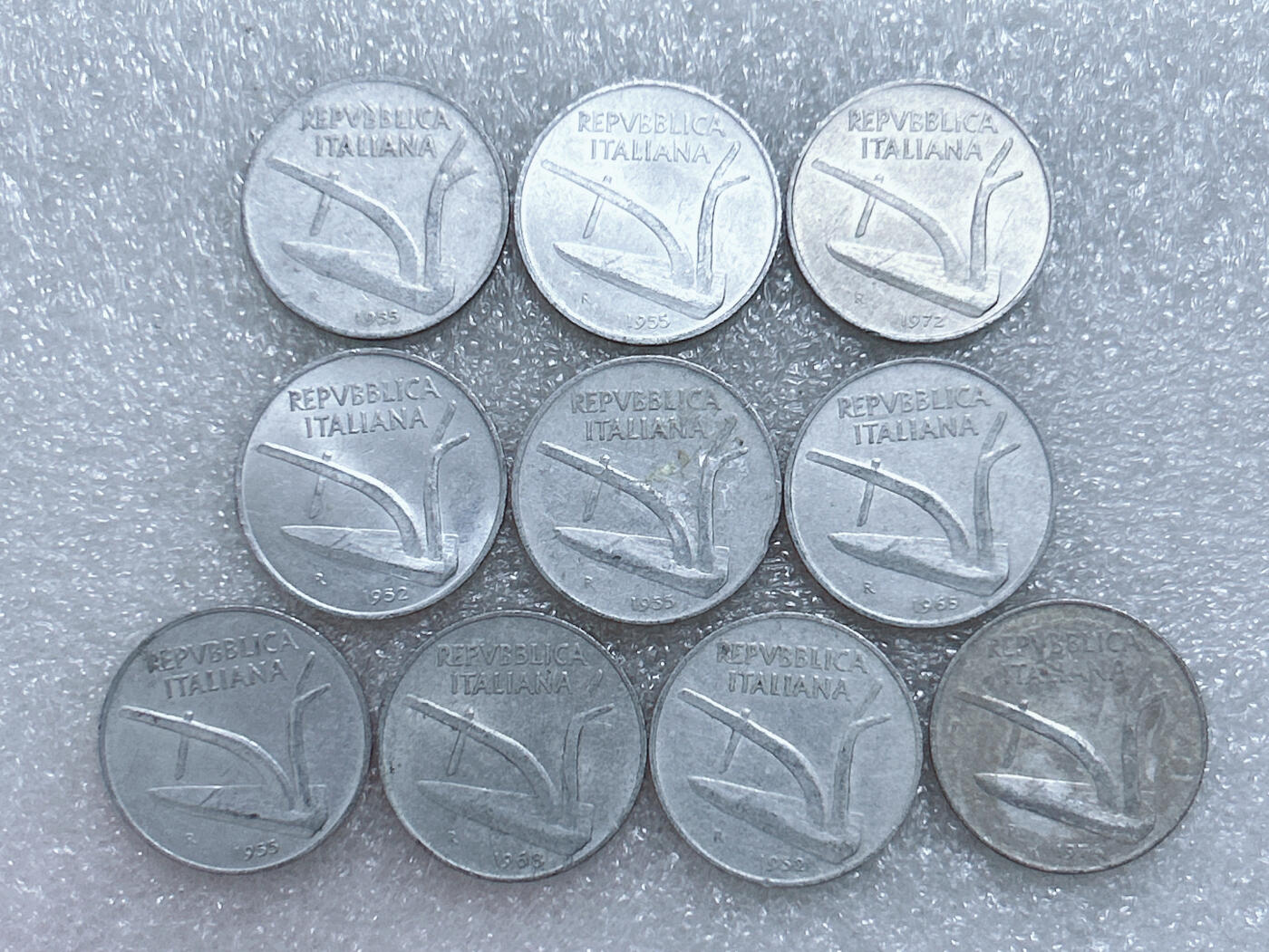 第一海外回流一元起拍收藏 散集专场  第260期 意大利10里拉铝币 10枚