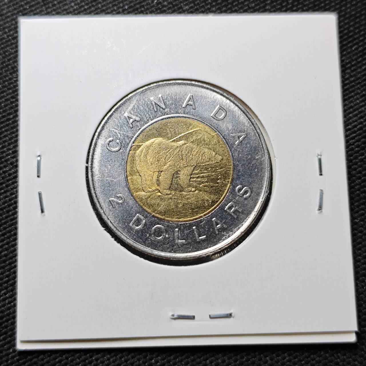 KK钱币收藏小铺  第362场  2月预留时间 周末发货 加拿大2元 