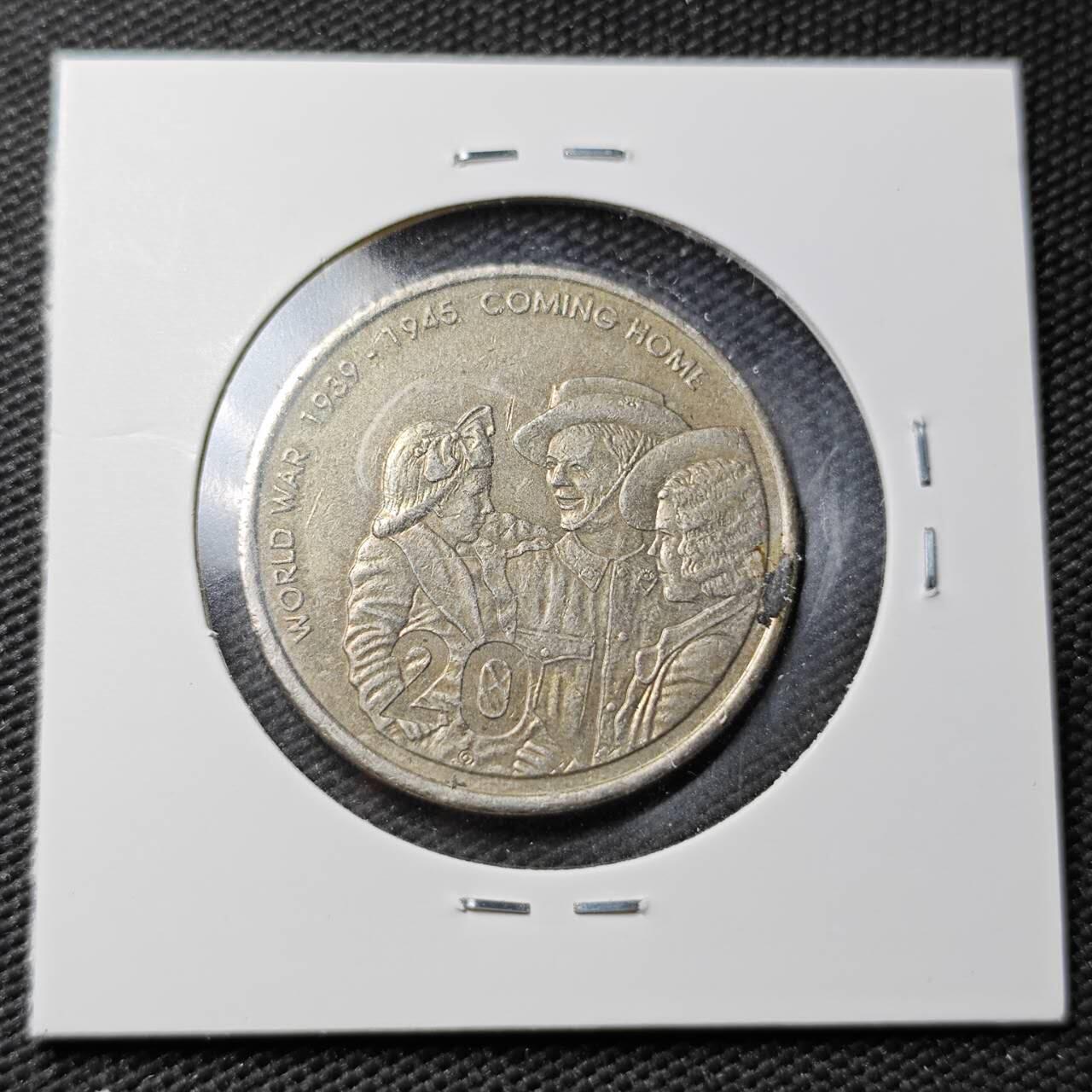 KK钱币收藏小铺  第361场  2月预留时间 周末发货  澳大利亚20分纪念币