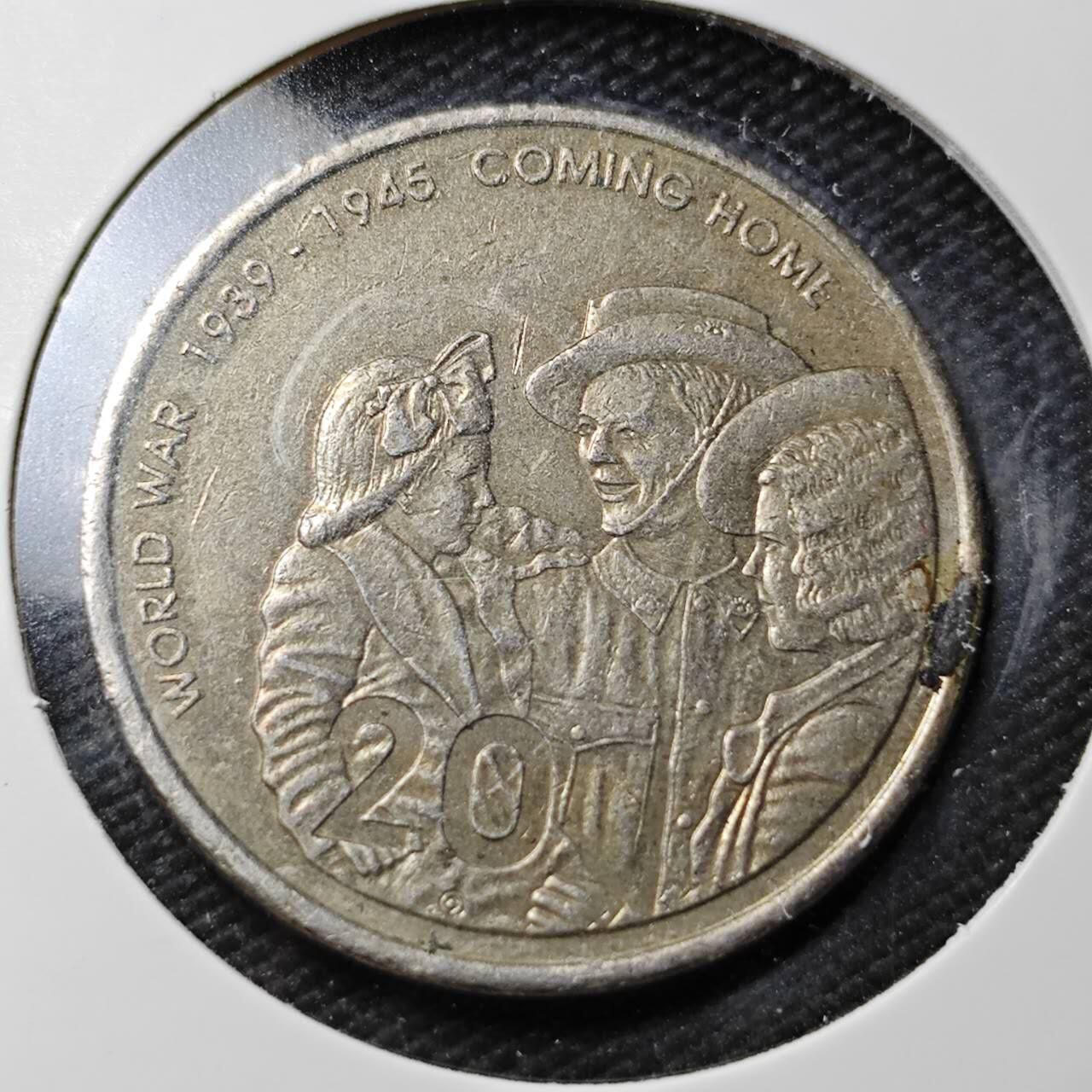 KK钱币收藏小铺  第361场  2月预留时间 周末发货  澳大利亚20分纪念币