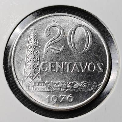 KK钱币收藏小铺  第361场  2月预留时间 周末发货 -  1976巴西20分 好品