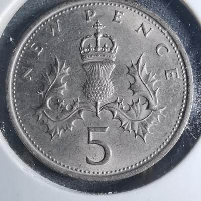 沼泽如烟--第885场 - 英国1970年5便士