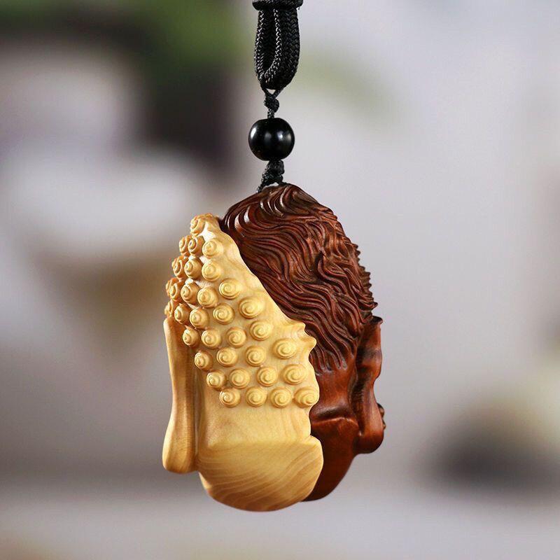 听雨轩（13） 黄杨木精雕一念之间 6cm