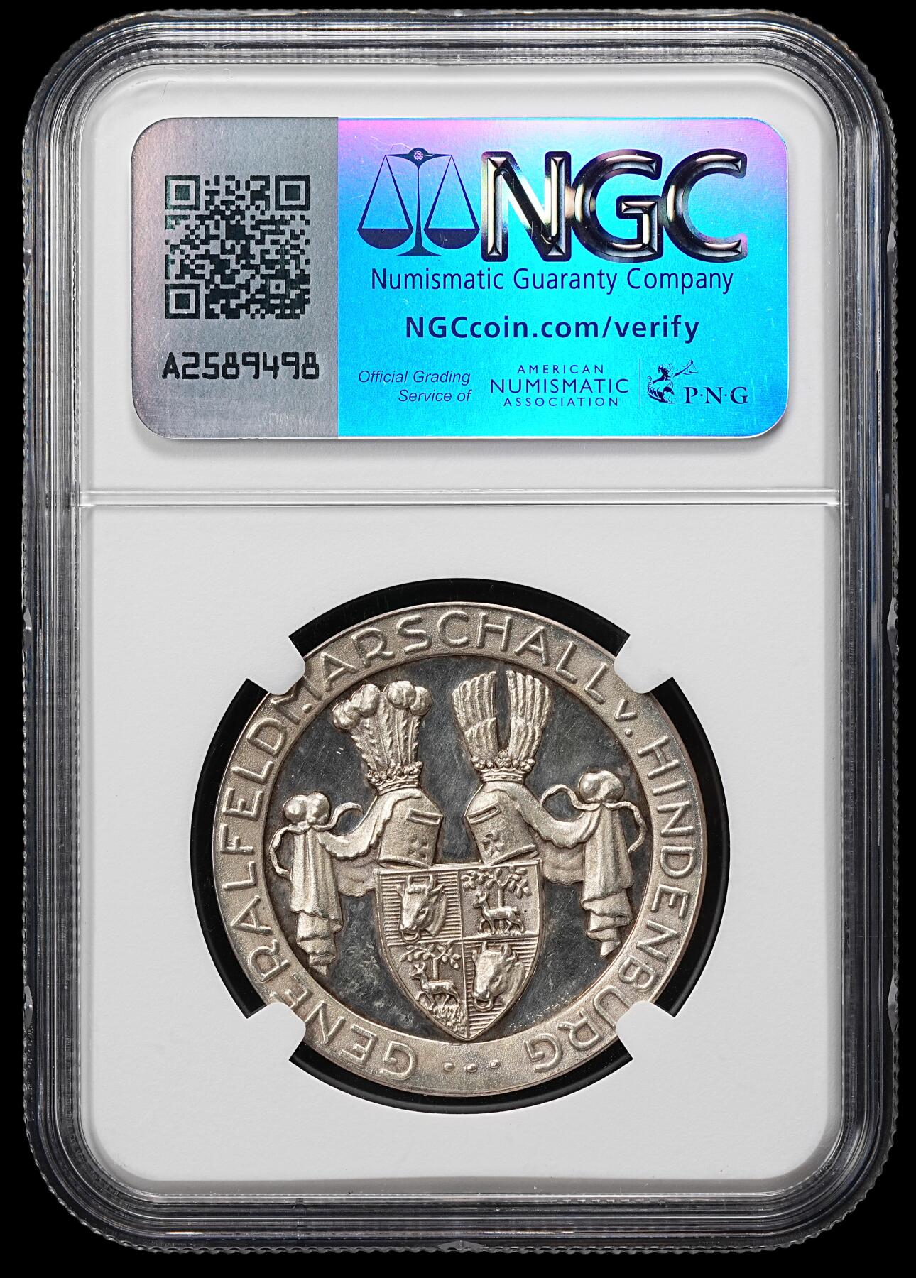 修遠堂世界钱币第九十一期 NGC MS64 1914年兴登堡纪念银章