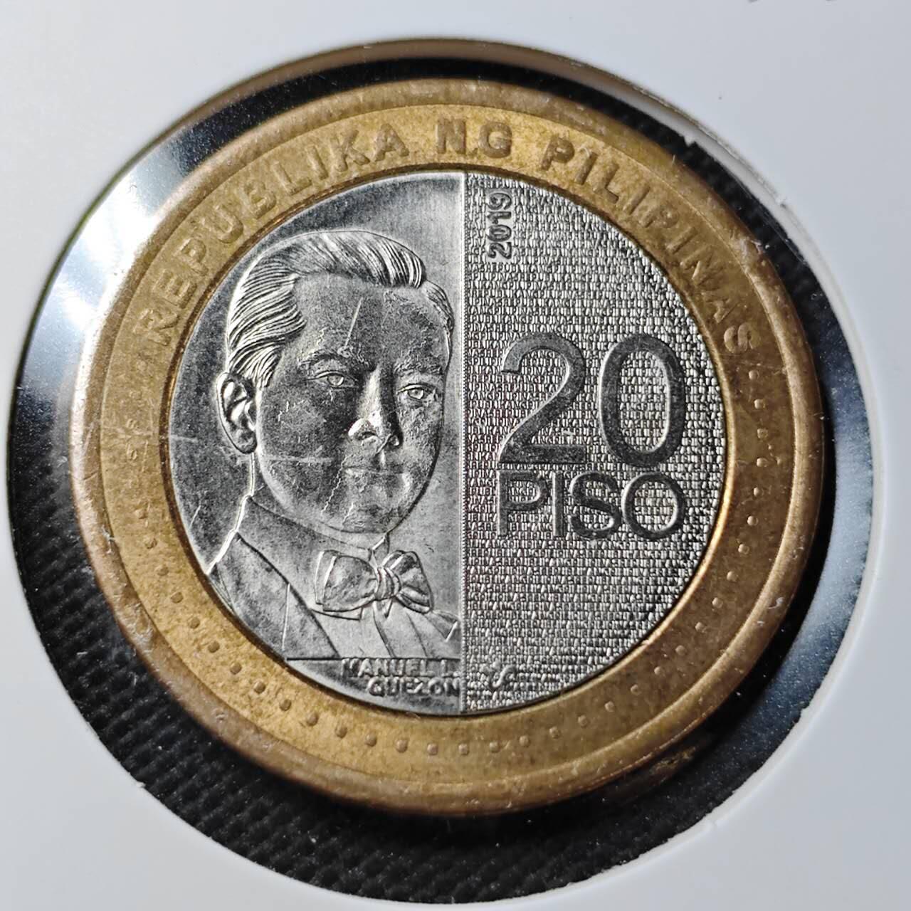 KK钱币收藏小铺  第362场  2月预留时间 周末发货  菲律宾20比索双色币