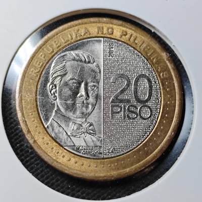 KK钱币收藏小铺  第362场  2月预留时间 周末发货 -  菲律宾20比索双色币