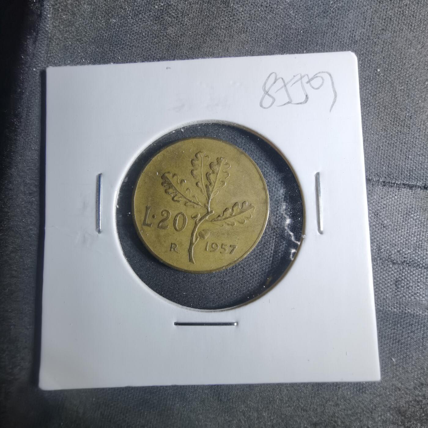 沼泽如烟--第885场 意大利1957年20里拉