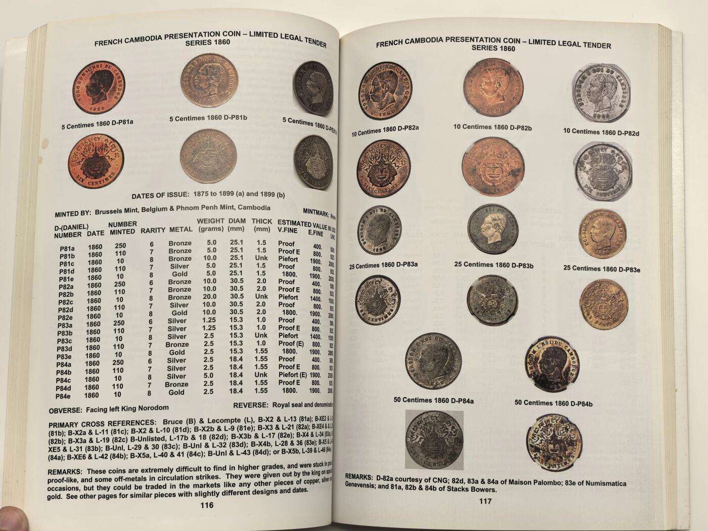 博洋堂世界钱币拍卖第144期（全场包邮） 美国著名钱币学家霍华德.丹尼尔编著柬埔寨钱币工具书，共计219页，2012年发行出版