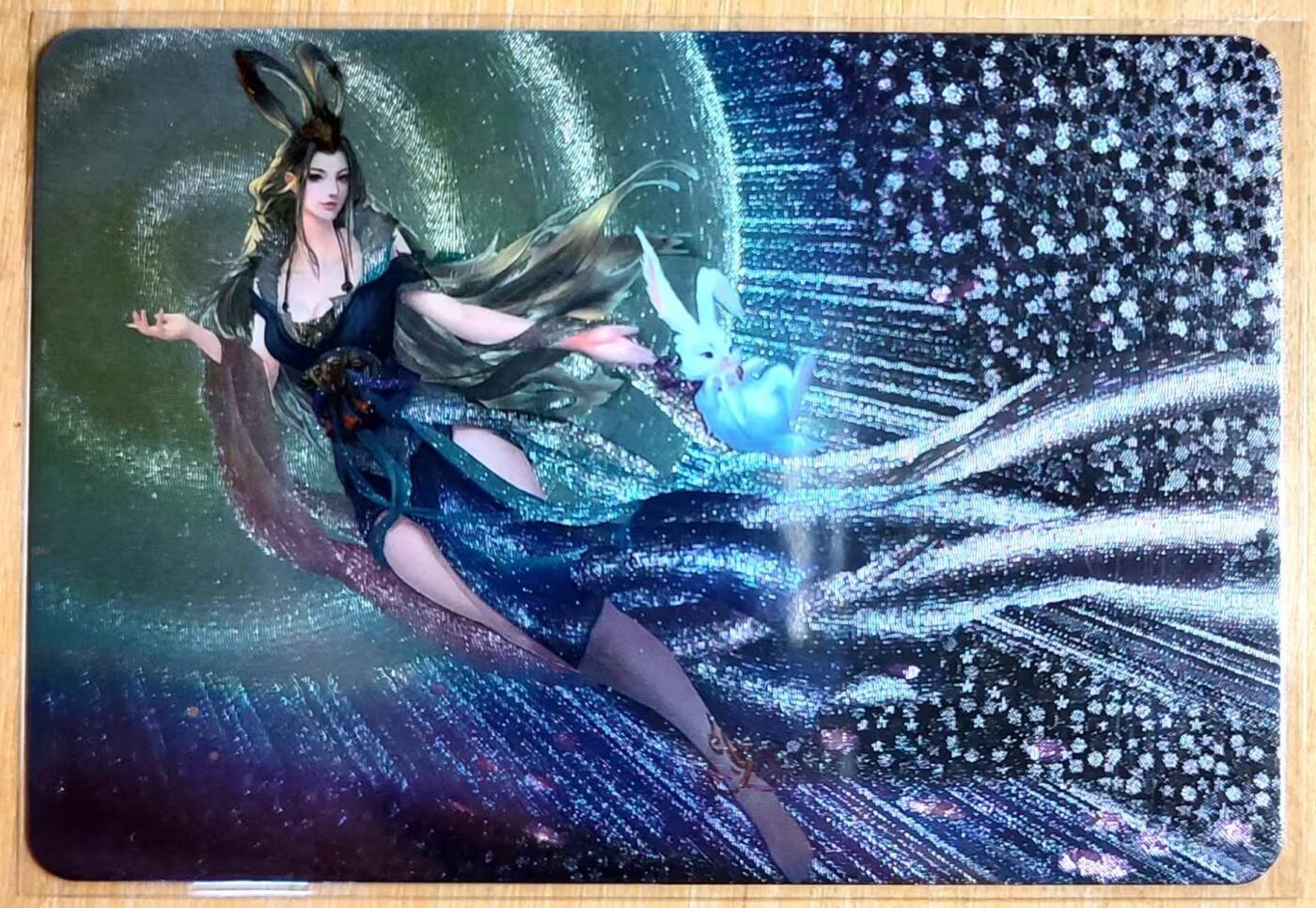 龙虎卡牌第六一场 （无佣金，单场满200元包邮，欢迎送拍） 粗闪 宁缺卡牌 嫦娥