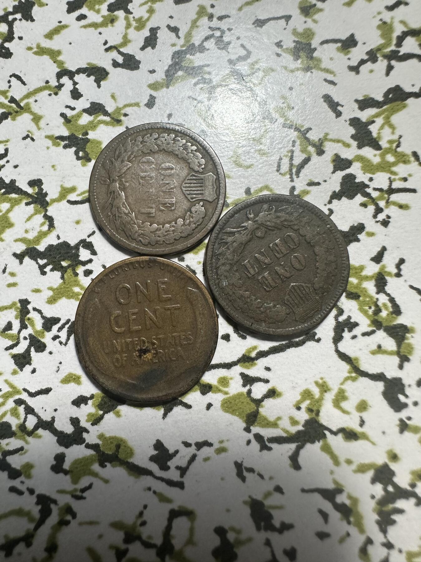 外国钱币，章 美国一分铜币，有漏，懂的捡