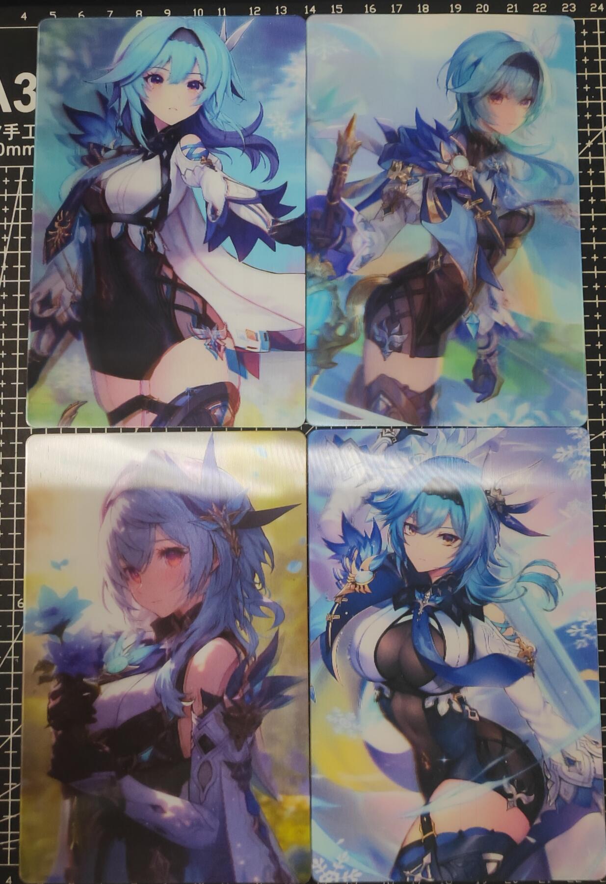 铃鹿第九期（提示一：自制卡难免瑕疵，可能存在撞角爆边等出厂瑕疵，介意慎拍；提示二：参拍请慎重，跑单押金不退的）） 优菈A6光栅卡