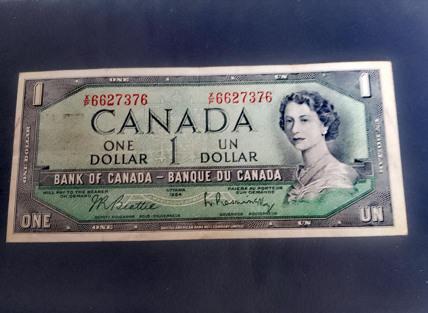 加拿大1961-72年1加元靓品纸币