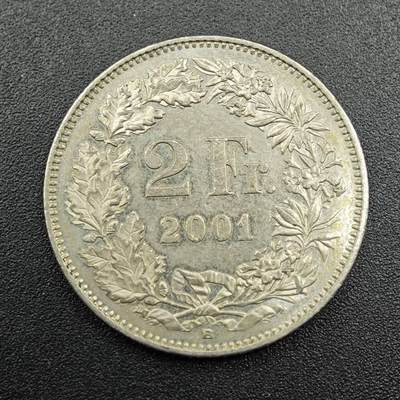 【淘币小摊】实时拍第七百八十一拍   散币场   满百包邮可预留二周 每周一统一发货   - 瑞士2001年2法郎镍币