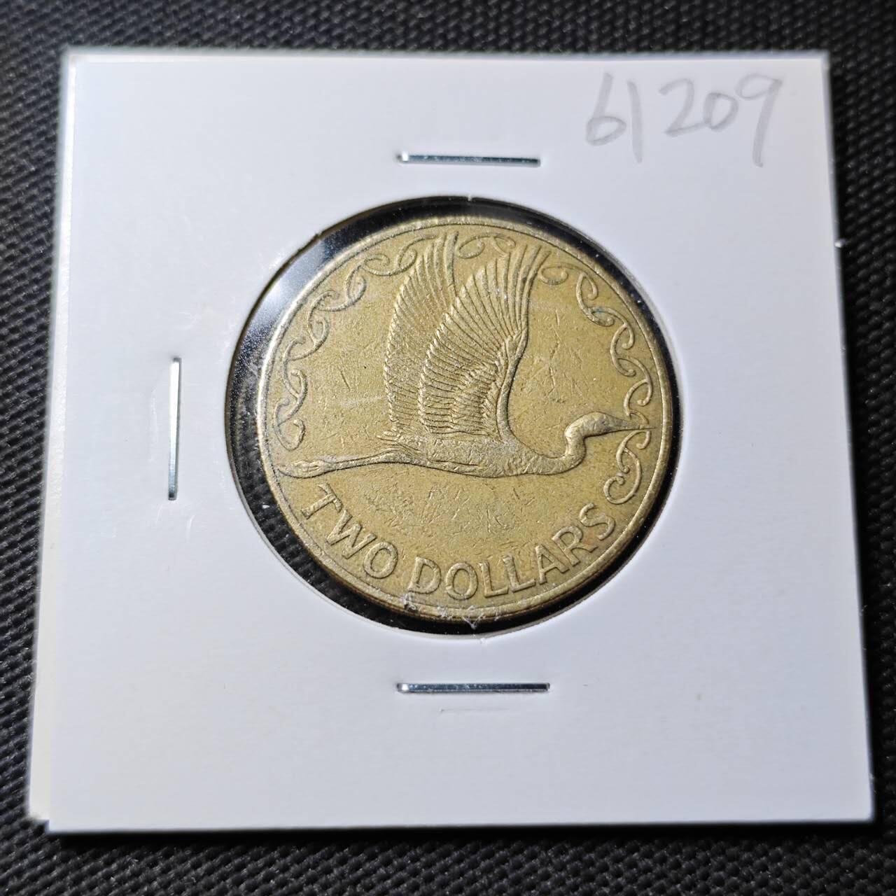 KK钱币收藏小铺  第361场  2月预留时间 周末发货  新西兰2元