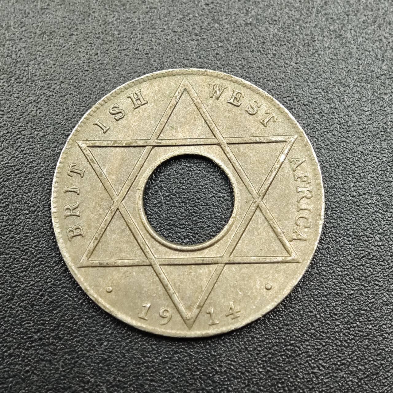 【淘币小摊】实时拍第七百八十一拍   散币场   满百包邮可预留二周 每周一统一发货   英属西非1914年乔治五世1/10便士镍币