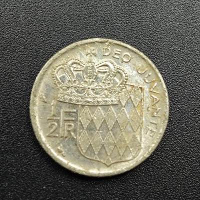 【淘币小摊】实时拍第七百八十一拍   散币场   满百包邮可预留二周 每周一统一发货   - 摩纳哥1965年1/2法郎镍币