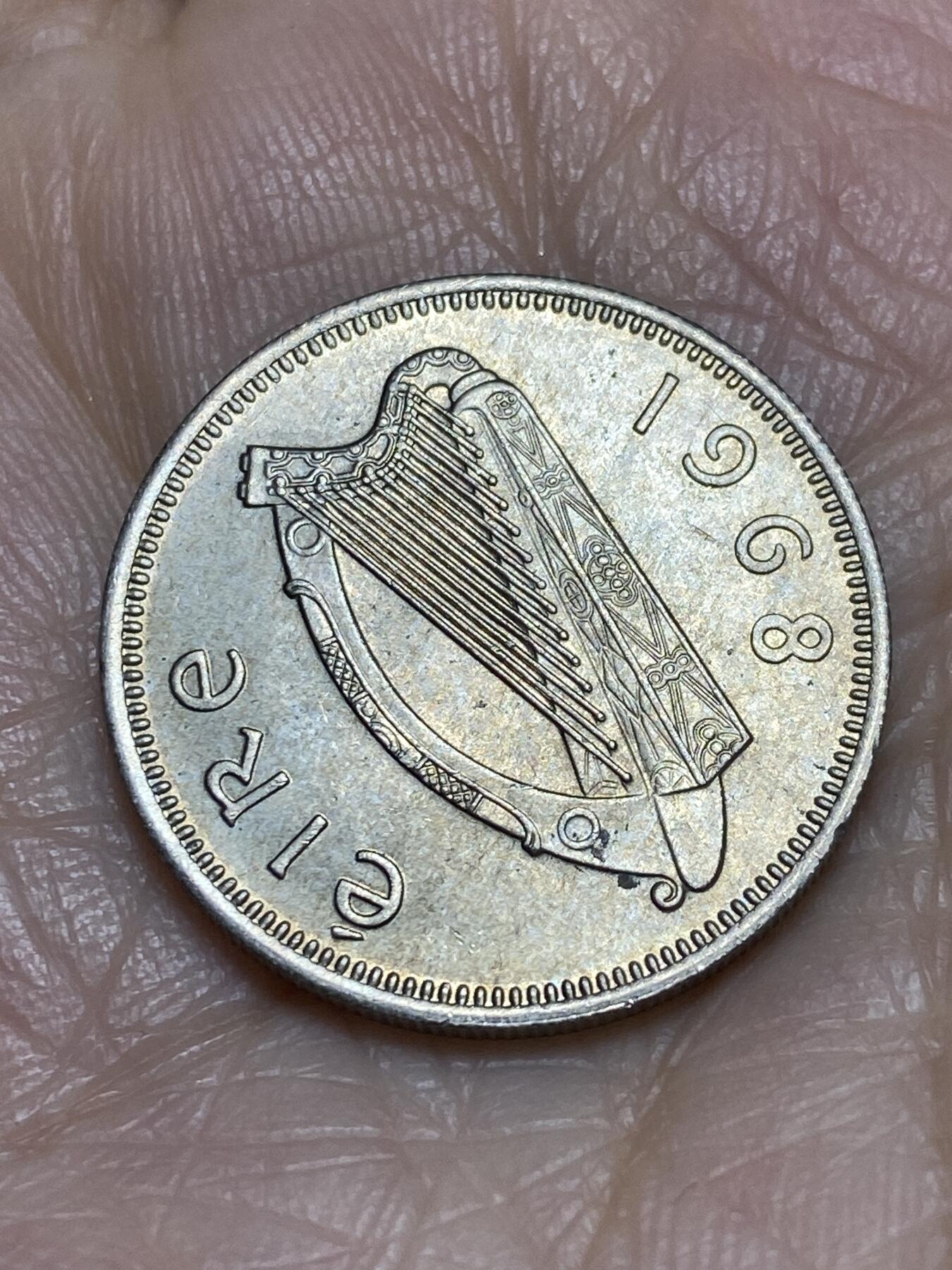 2025年第一百二十场(总第一百四十六场）外国好品散币(免佣金) 爱尔兰🇮🇪1968年1先令(共和国时期第一套第二版)