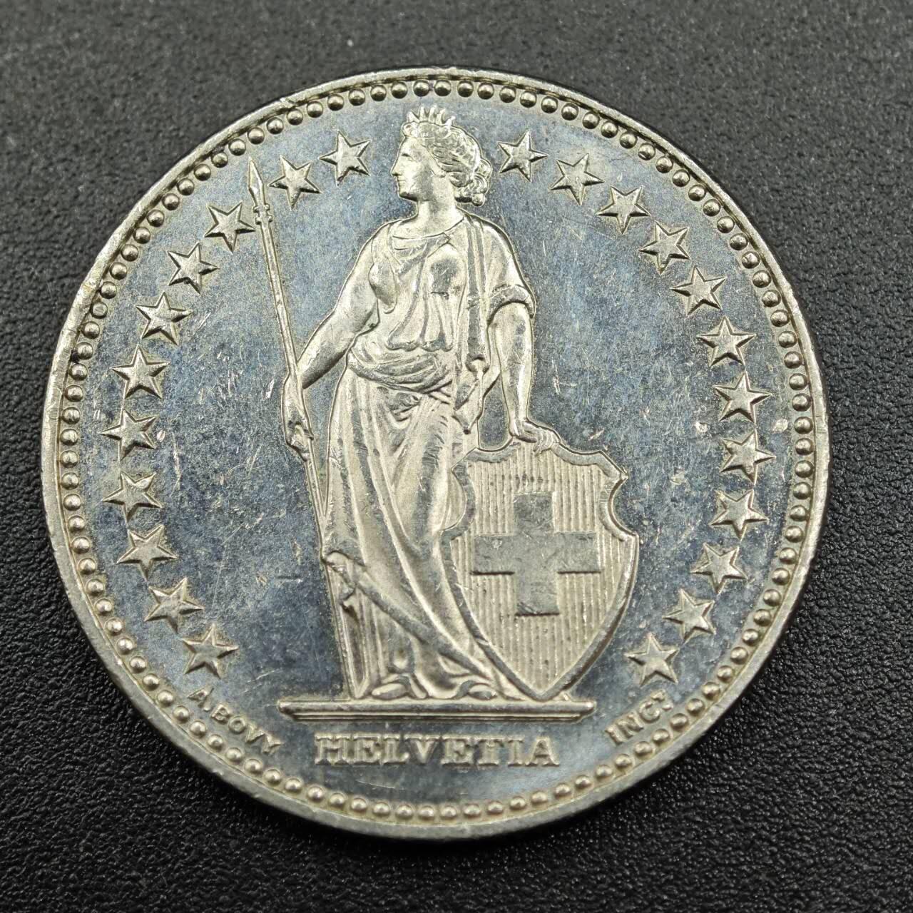 【淘币小摊】实时拍第七百八十一拍   散币场   满百包邮可预留二周 每周一统一发货   瑞士2002年2法郎镍币