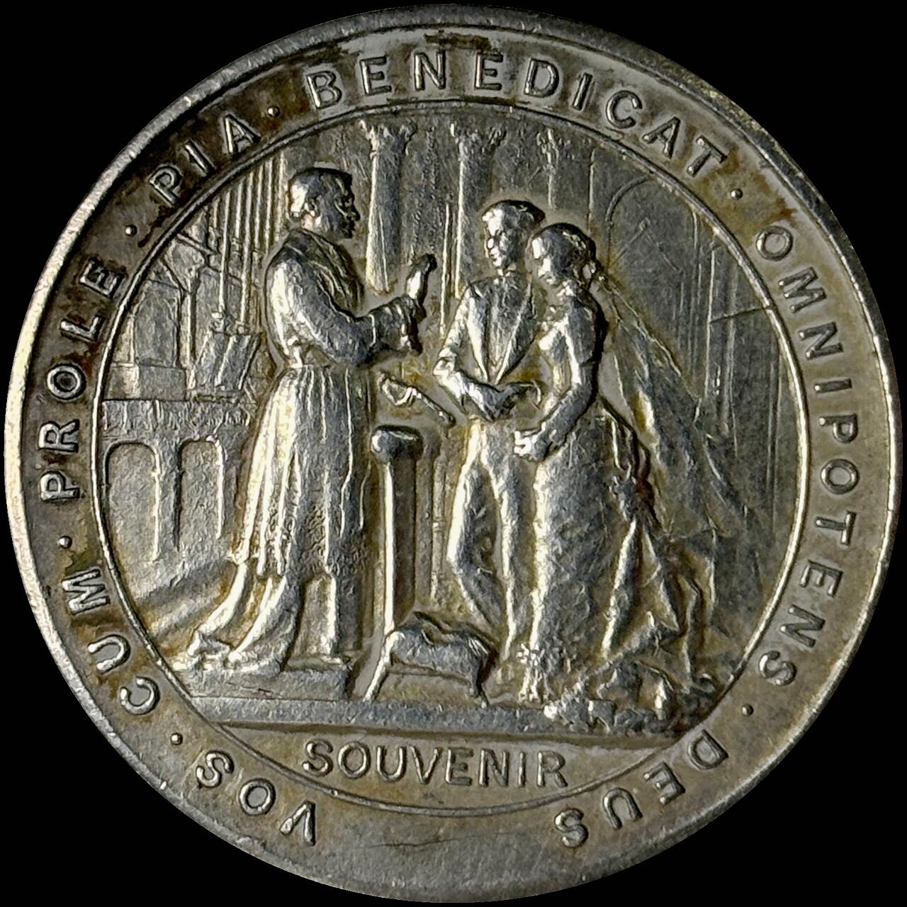 【雨安】【世界币章112-113期】周五/周六 两场连拍 2025-10-31 周五 19:30 保真 8秒倒数自动落锤 高效拍卖  [章] France 章 法国 19世纪 结婚 银章