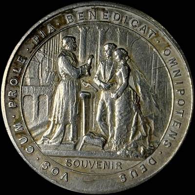 【雨安】【世界币章112-113期】周五/周六 两场连拍 2025-10-31 周五 19:30 保真 8秒倒数自动落锤 高效拍卖  - [章] France 章 法国 19世纪 结婚 银章