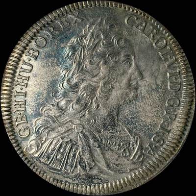 【雨安】【世界币章112-113期】周五/周六 两场连拍 2025-10-31 周五 19:30 保真 8秒倒数自动落锤 高效拍卖  - [裸币各国] Austria 奥地利 1泰勒 1733年 查理六世