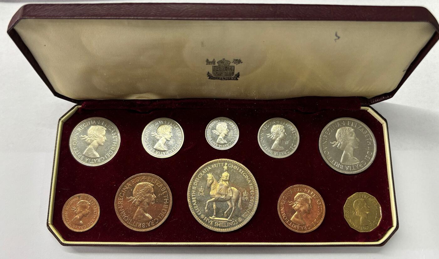 【雨安】【世界币章112-113期】周五/周六 两场连拍 2025-10-31 周五 19:30 保真 8秒倒数自动落锤 高效拍卖  [现代套币] Great Britain 英国套币 精制套币 1953年