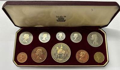 【雨安】【世界币章112-113期】周五/周六 两场连拍 2025-10-31 周五 19:30 保真 8秒倒数自动落锤 高效拍卖  - [现代套币] Great Britain 英国套币 精制套币 1953年