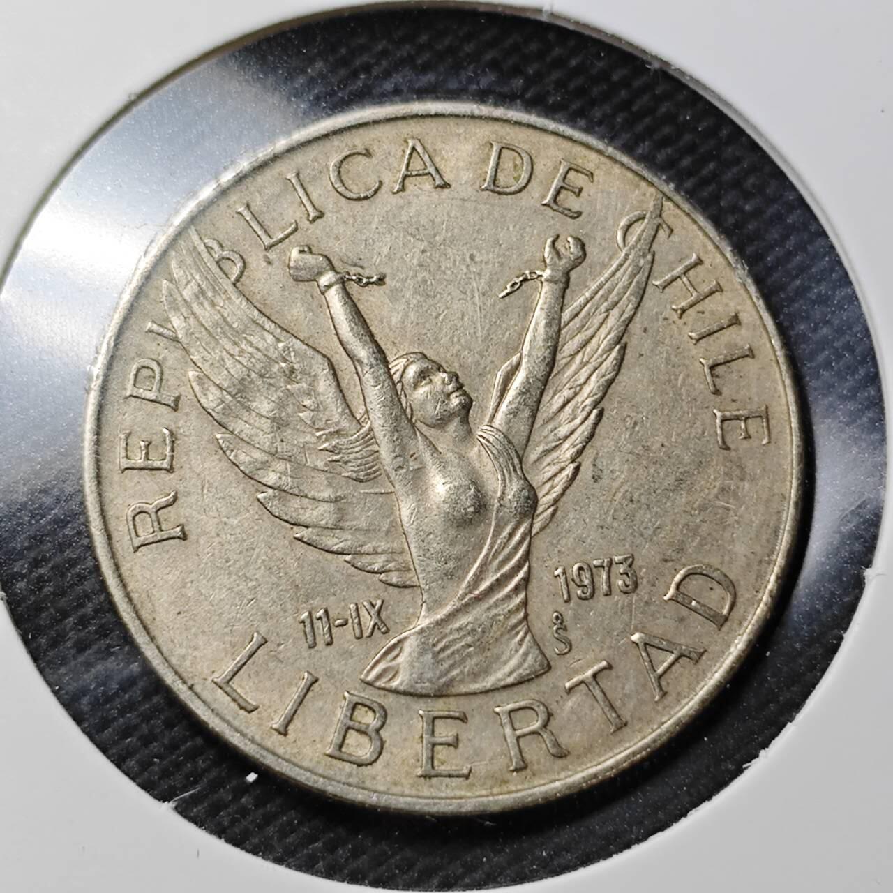 KK钱币收藏小铺  第362场  2月预留时间 周末发货  1978智利10比索 自由女神