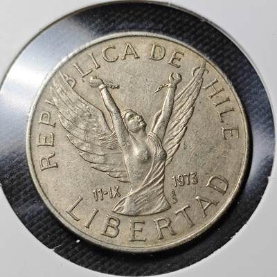 KK钱币收藏小铺  第362场  2月预留时间 周末发货 -  1978智利10比索 自由女神