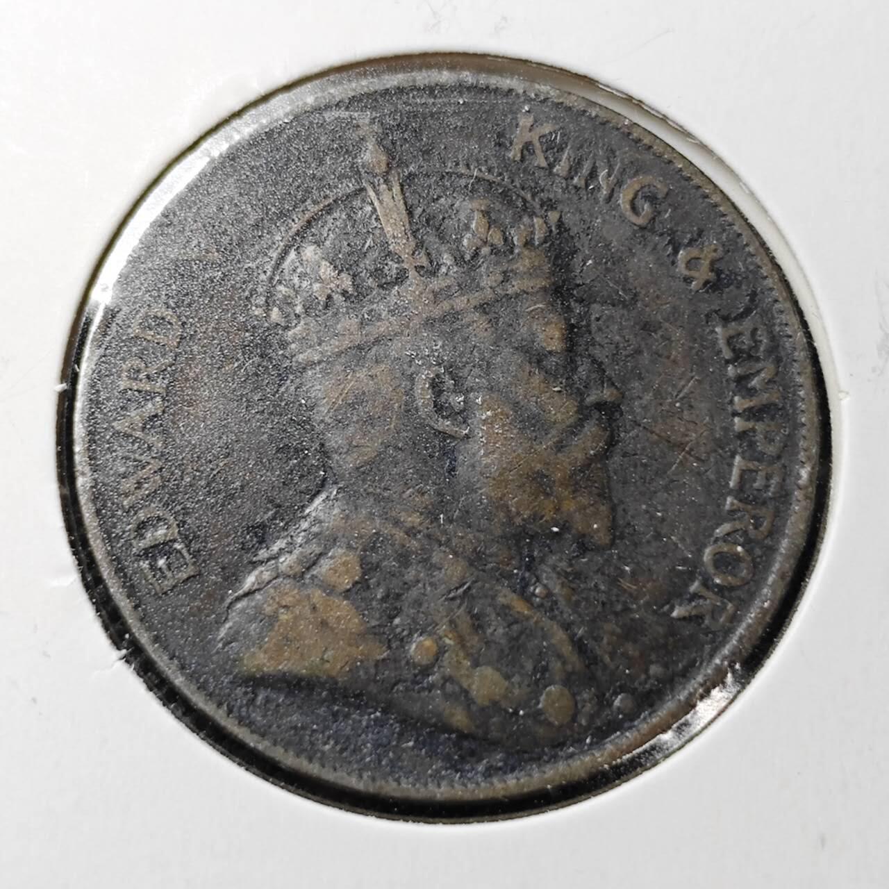 KK钱币收藏小铺  第362场  2月预留时间 周末发货  1904香港大一仙铜币