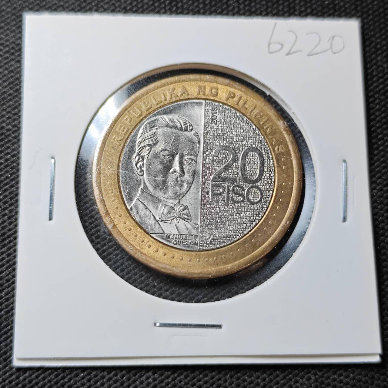 KK钱币收藏小铺  第362场  2月预留时间 周末发货  菲律宾20比索双色币