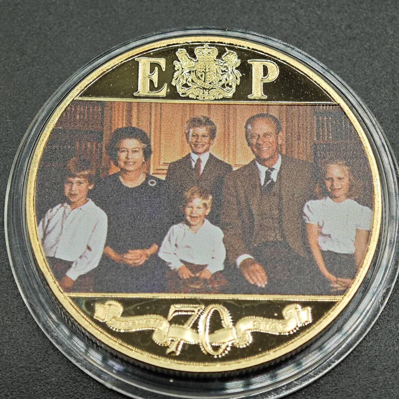 【淘币小摊】实时拍第七百八十一拍   散币场   满百包邮可预留二周 每周一统一发货   直布罗陀2017年女王大婚1克朗铂金禧年纪念币