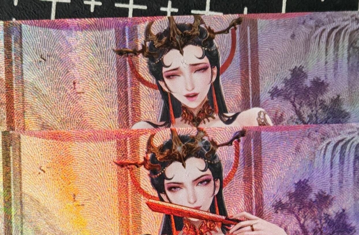 铃鹿第九期（提示一：自制卡难免瑕疵，可能存在撞角爆边等出厂瑕疵，介意慎拍；提示二：参拍请慎重，跑单押金不退的）） 柳钢蛋折彩艺术对卡